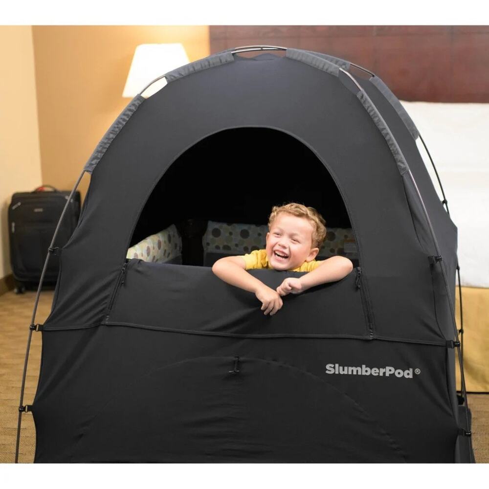 Slumberpod Black Baby Privacy Canopy Sleep Pod 3.0 Carry Bag Tent Travel F1